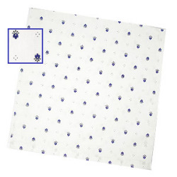 Provencal tea towel - napkin (calisson. white x blue)